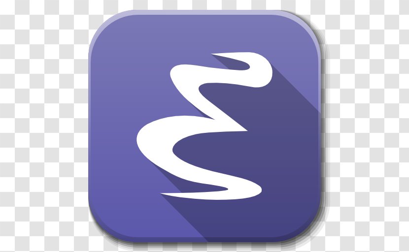 Purple Text Symbol - Nuvola - Apps Emacs Transparent PNG