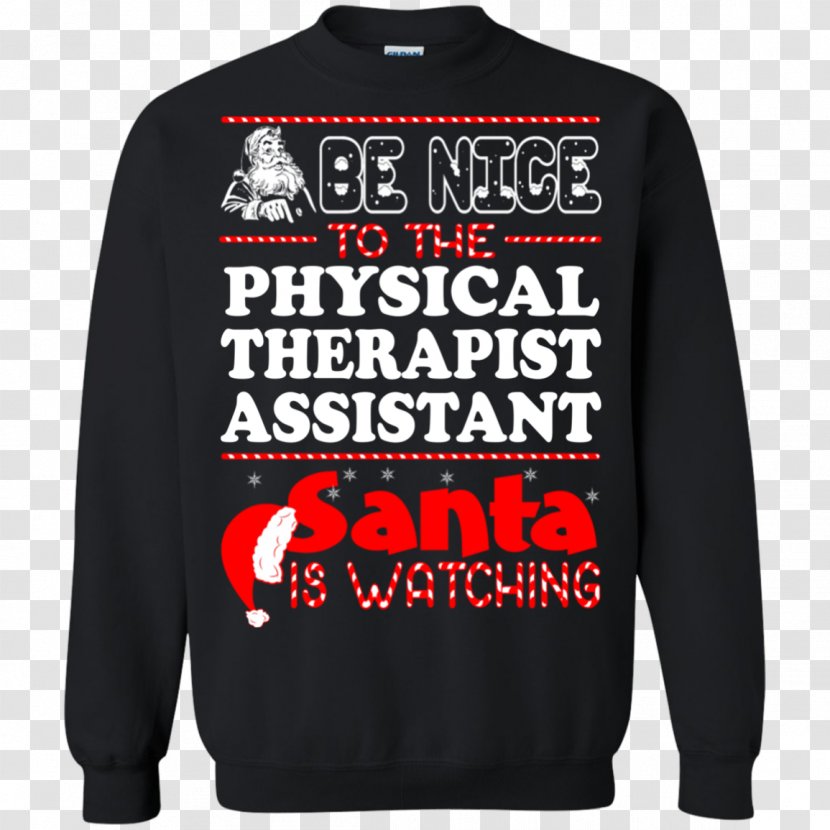 Christmas Jumper Hoodie T-shirt Santa Claus Sweater - Sleeve Transparent PNG