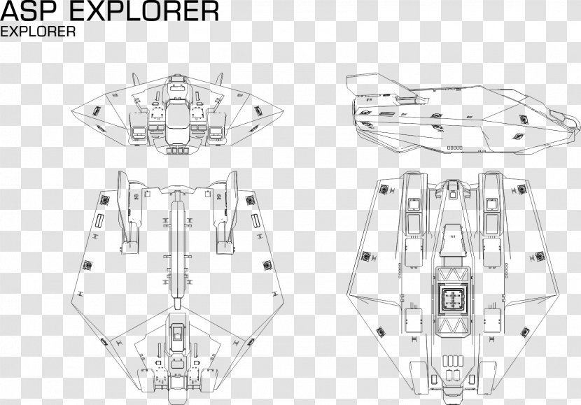 Elite Dangerous Drawing Blueprint - Clothing Accessories Transparent PNG