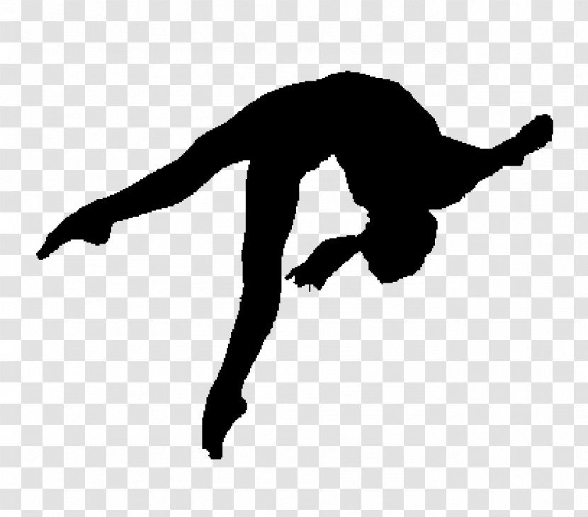 Gymnastics Silhouette Split Clip Art - Tumbling Transparent PNG