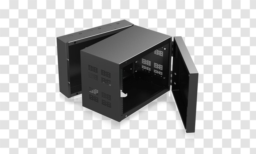 19-inch Rack Unit Electrical Enclosure Wall Computer Servers - Network - System Transparent PNG