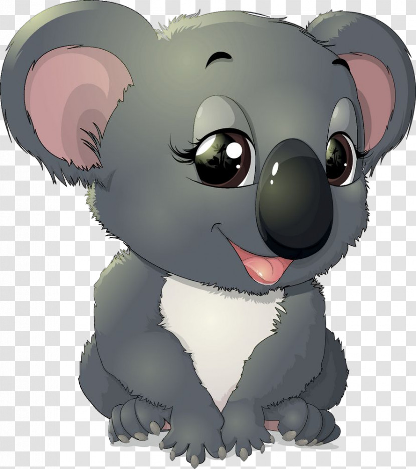 Koala Cartoon Snout Animation Mouse Transparent PNG