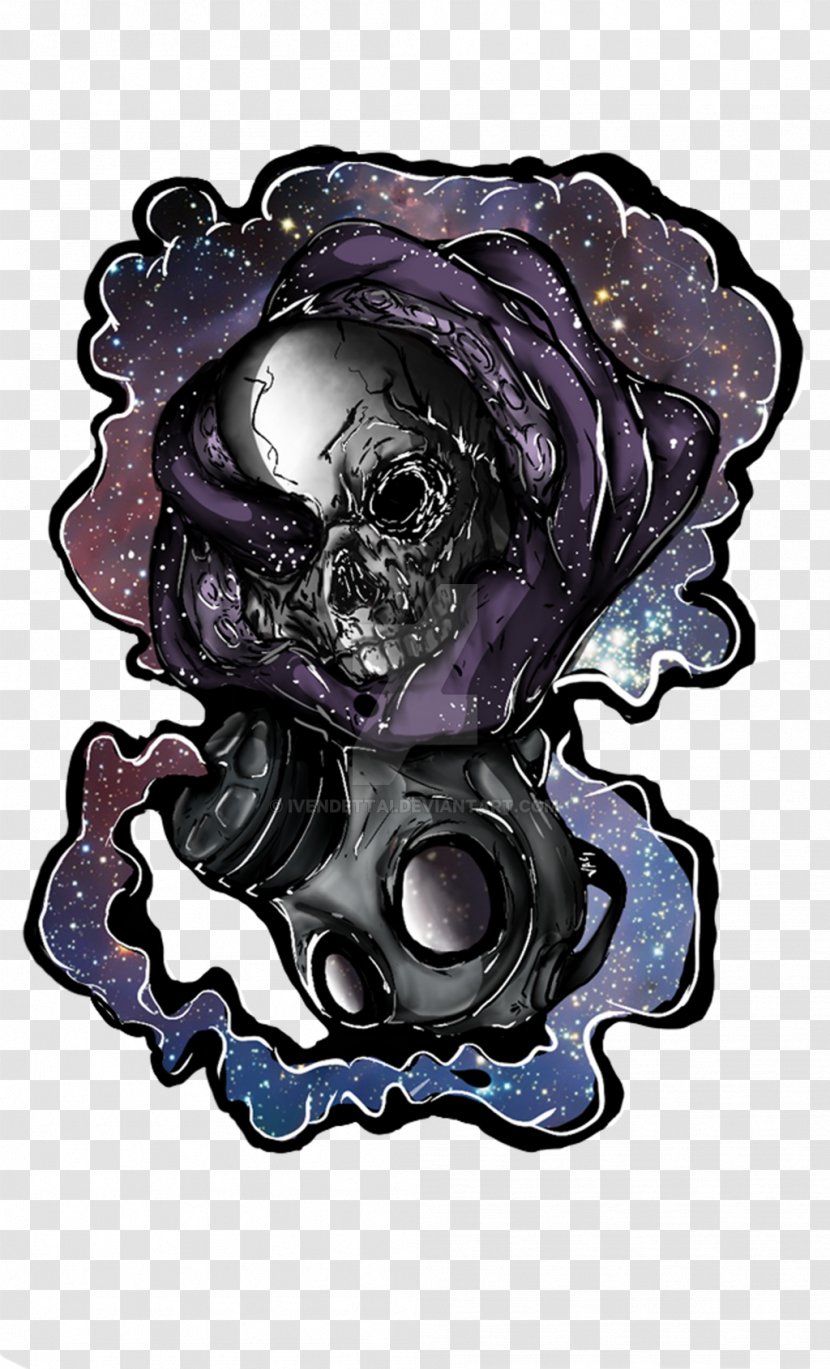 Skull - Purple Transparent PNG