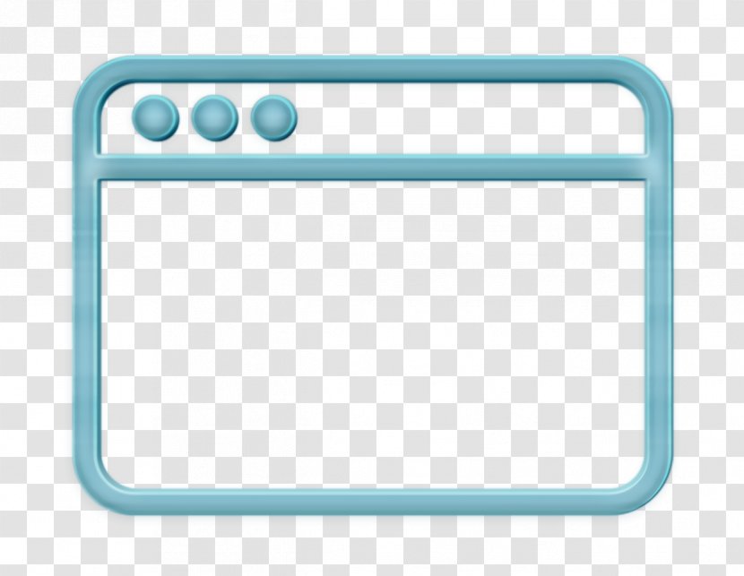 Application Icon Online Social Market - Rectangle Turquoise Transparent PNG