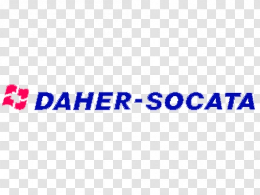 Logo DAHER-SOCATA Aerospace Aeronautics - Text Transparent PNG