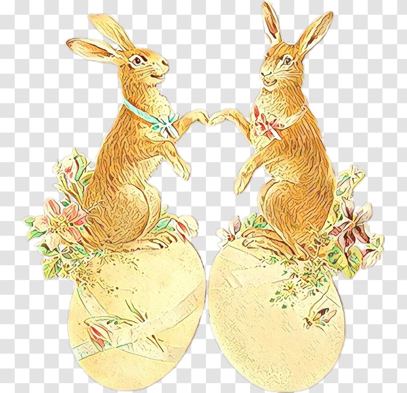 Easter Bunny Domestic Rabbit Hare - Figurine Transparent PNG