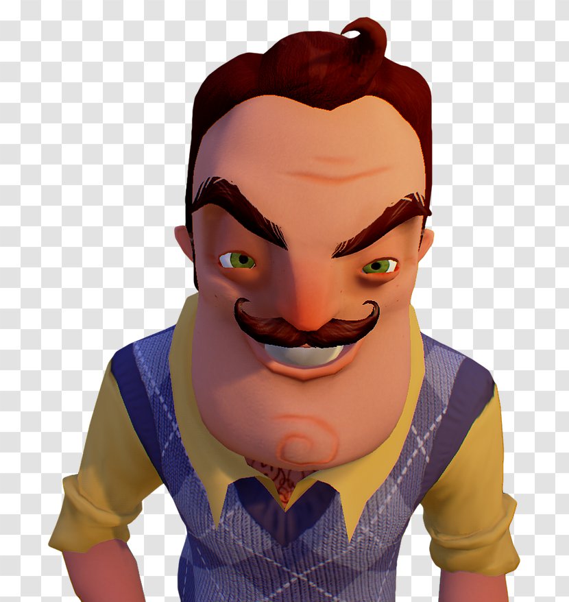 Hello Neighbor Minecraft Youtube Bendy And The Ink Machine Scary 3d Face Transparent Png - part 1 of hello neighbor roblox youtube