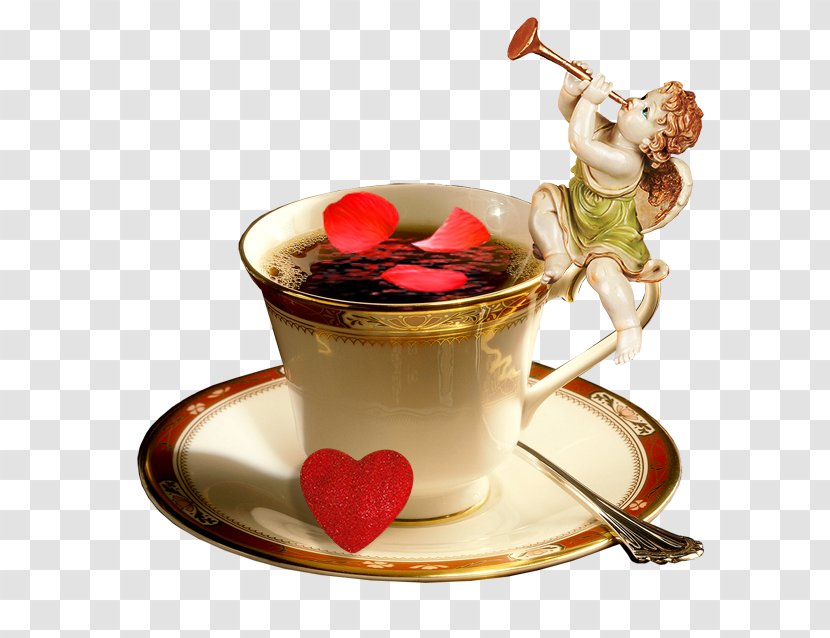 Turkish Coffee Tea Cuisine Cafe - Latte Art - Cupid Cup Transparent PNG