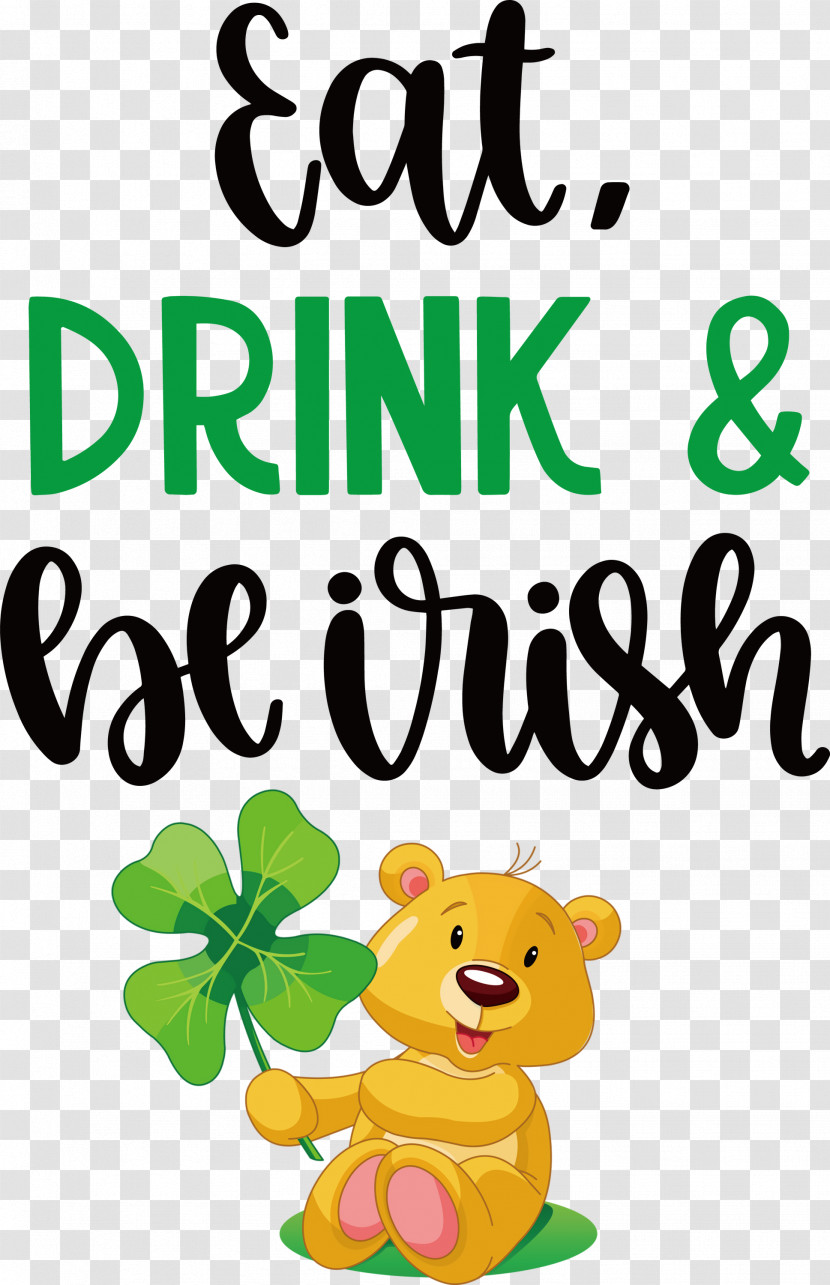 St Patricks Day Saint Patrick Eat Drink And Be Irish Transparent PNG