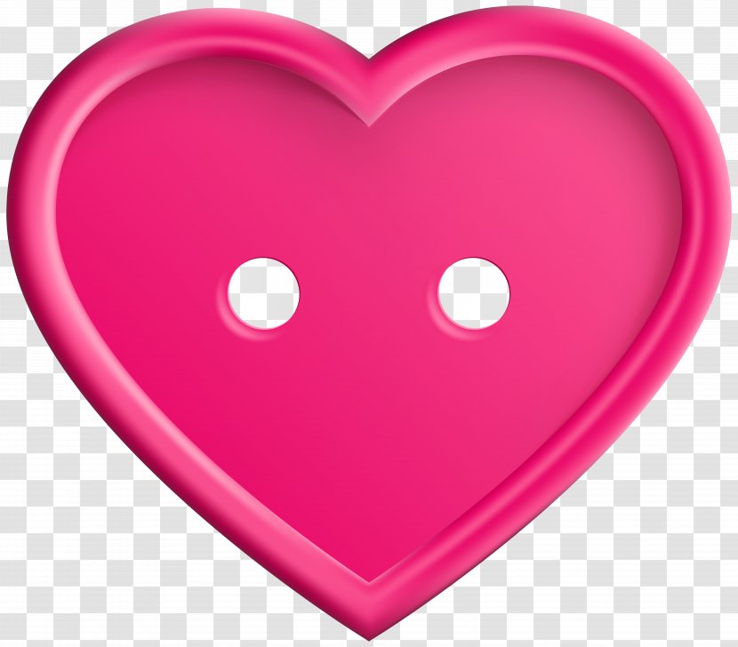 Heart Icon Clip Art - Valentine S Day - Pink Button Image Transparent PNG