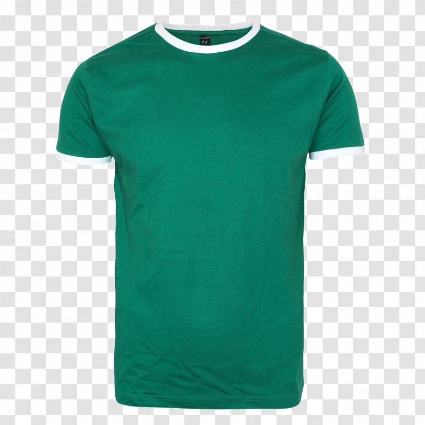 T-shirt Green Sleeve Gildan Activewear - Neck Transparent PNG