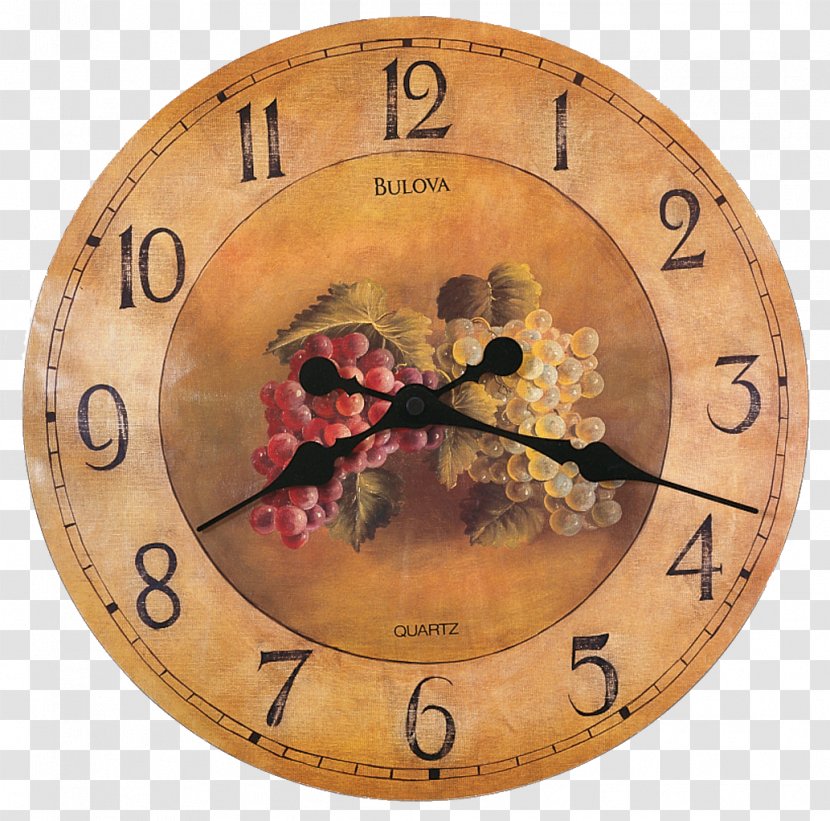 Mantel Clock Bulova Wood Wall Transparent PNG