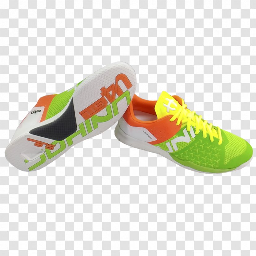Unihoc U4 STL LowCut Men Mixed Neon UK EU US Shoe Floorball - Orange - KD Shoes Lows Transparent PNG