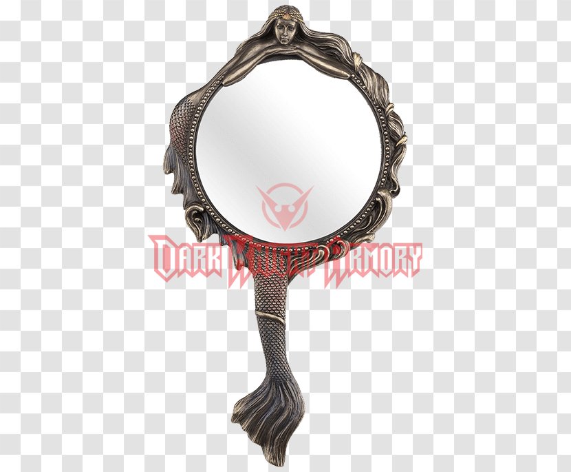 Bronze Mirror Mermaid Light Hand Transparent PNG