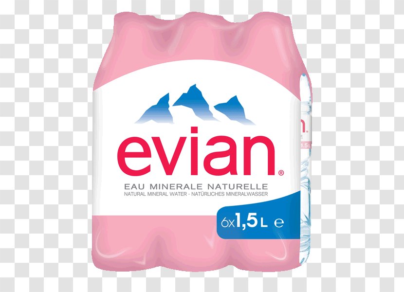 Carbonated Water Evian Mineral Fizzy Drinks Transparent PNG