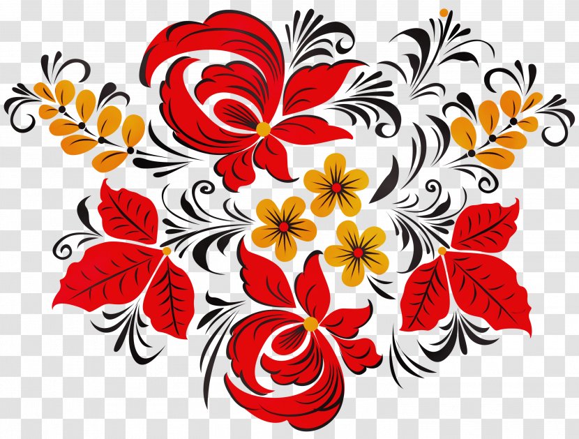Floral Design - Wet Ink - Ornament Petal Transparent PNG