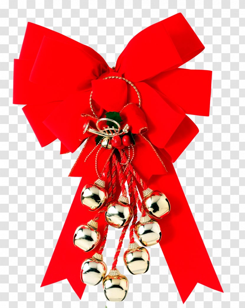Christmas Tree Decoration Jingle Bell Home - Red Transparent PNG
