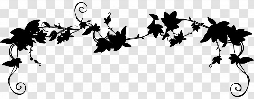 Black & White - Plants - M Character Desktop Wallpaper Font Silhouette Transparent PNG