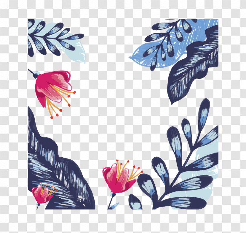 Flower Leaf Euclidean Vector Watercolor Painting - Follaje - Floral Background Transparent PNG