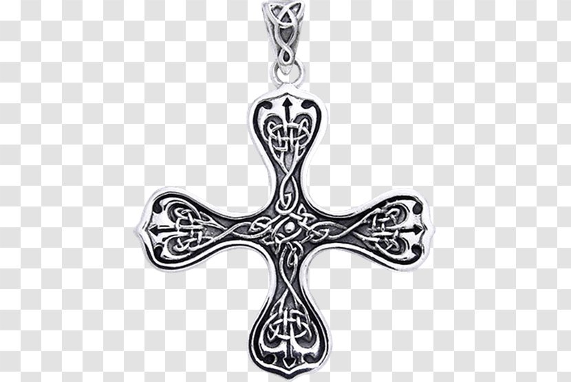 Celtic Knot Cross Charms & Pendants Earring - Sterling Silver - Axe Drawing Transparent PNG