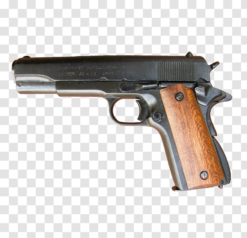 M1911 Pistol Luger Firearm Weapon - Cartoon Transparent PNG