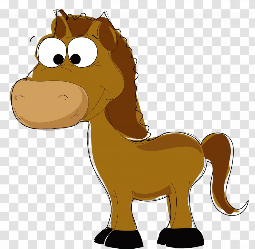 Mustang Pony Cartoon Animation Drawing - Animated Film - Vector Horse Material Transparent PNG