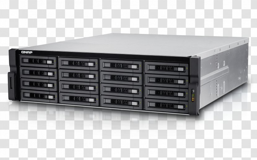 QNAP TVS-EC1680U-SAS-RP 16-Bay Diskless NAS Server - Data Storage - SATA 6Gb/s, SAS 12Gb/s Network Systems Qnap Tvs-EC1680U-sas-Rp R2 Nas Rack Ethernet Lan Black TVS-EC1280U-SAS-RP Serial Attached SCSIOthers Transparent PNG