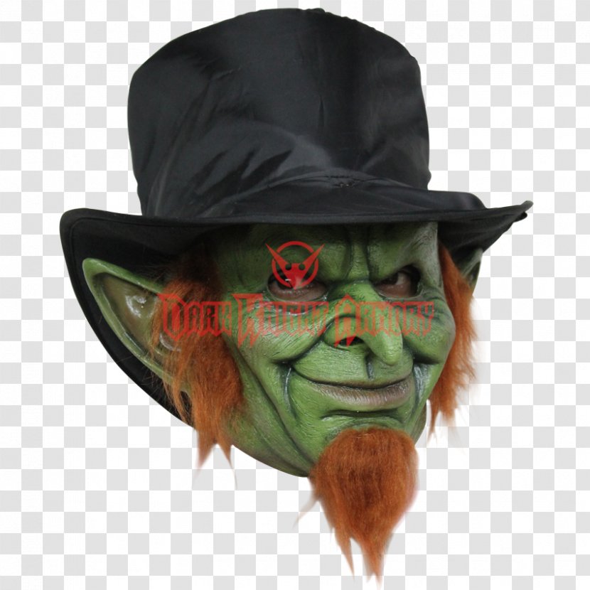 Green Goblin Leprechaun Halloween Costume Mask Transparent PNG