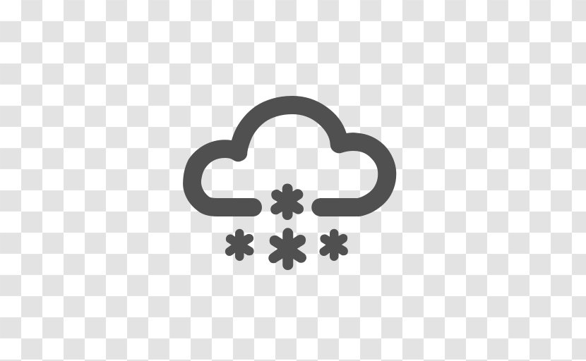 Rain And Snow Mixed Symbol Cloud - Snowing Transparent PNG