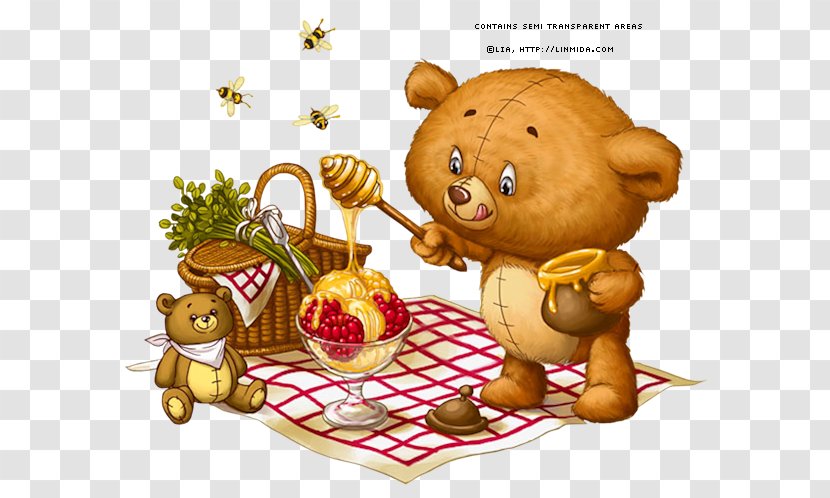 Bear Illustrator Clip Art - Flower - Honey Transparent PNG