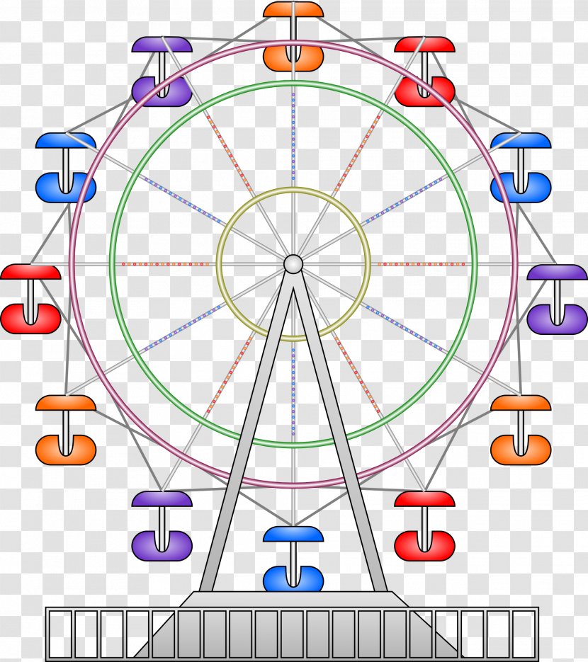 Car Ferris Wheel Clip Art - Diagram - Cartoon Transparent PNG