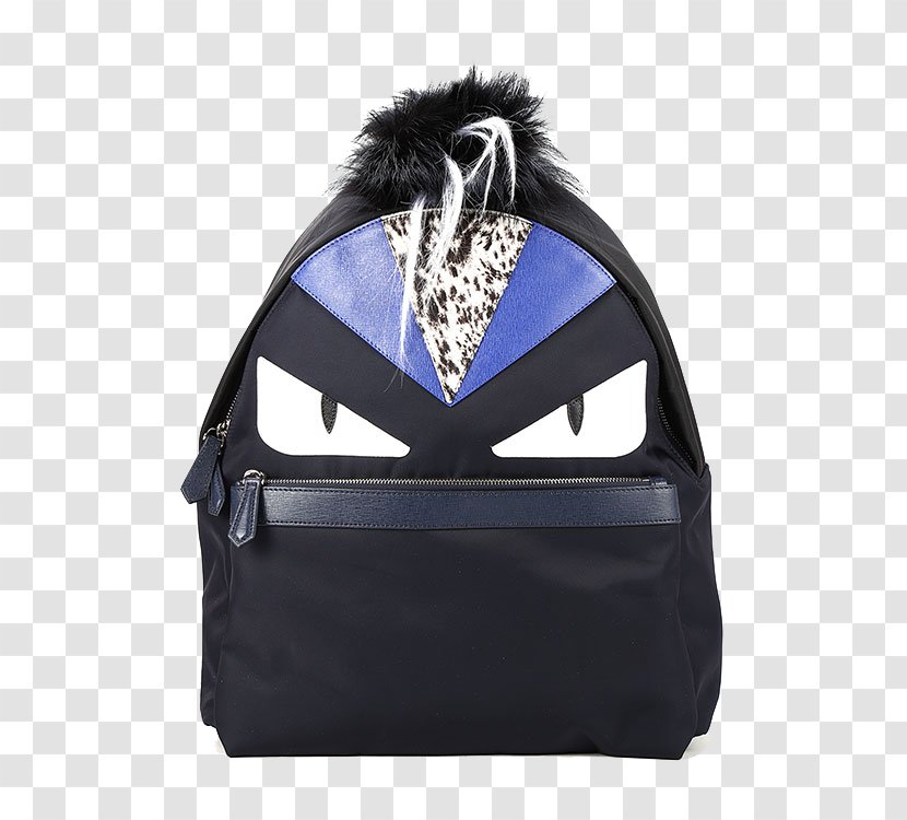 Backpack Bag Fendi Fashion Leather - Fight Nylon Black Shoulder Small Monster Transparent PNG