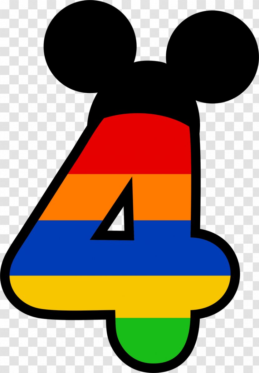 Mickey Mouse Minnie Number Clip Art - Area - Magnet Transparent PNG