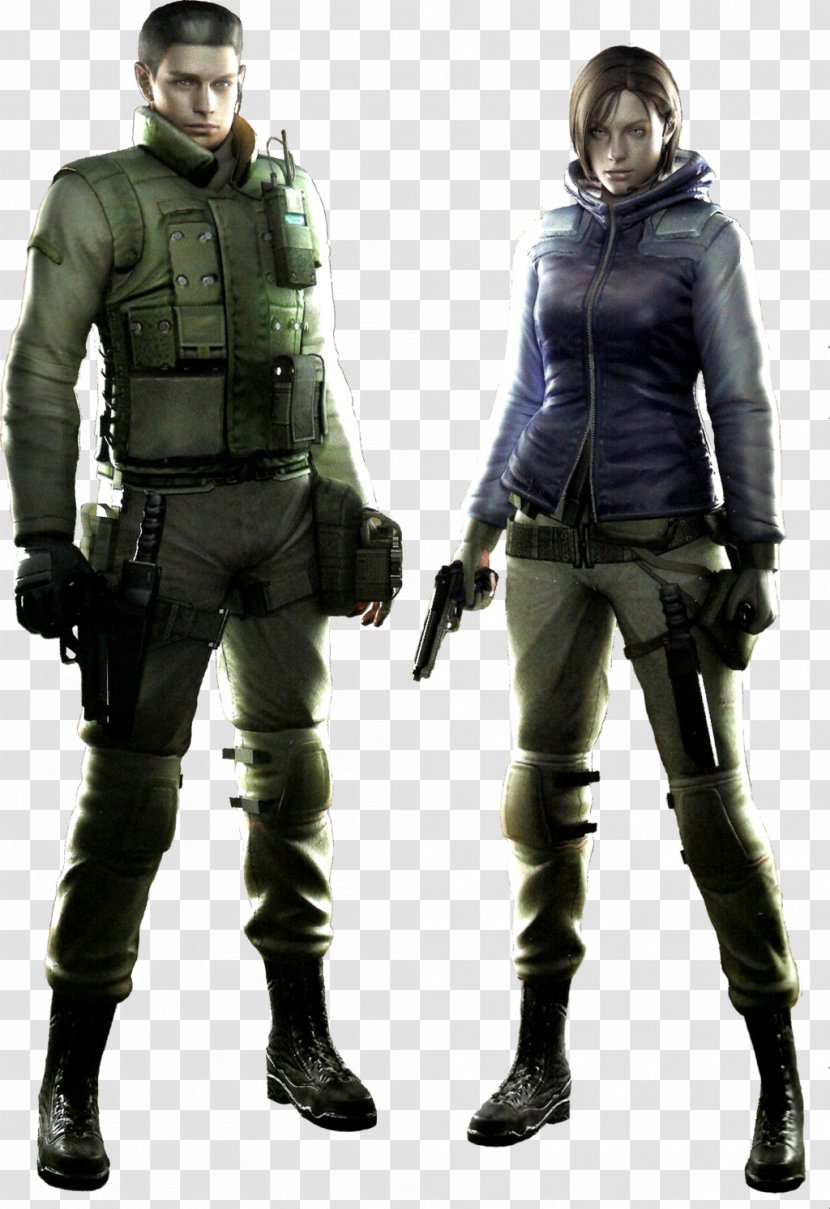Resident Evil: The Umbrella Chronicles Evil Outbreak 5 Chris Redfield Jill Valentine - Albert Wesker Transparent PNG