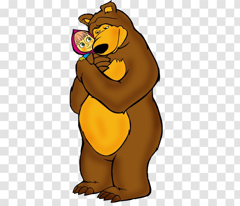 Bear Masha Animaatio Clip Art - Vertebrate Transparent PNG