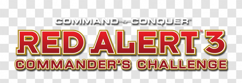 Command & Conquer: Red Alert 3 - Conquer - Commander’s Challenge Logo Banner BrandCommand And Transparent PNG