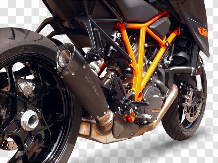 KTM 1290 Super Duke R Tire Exhaust System Car - Motorcycle Accessories - Stunt Riding Transparent PNG