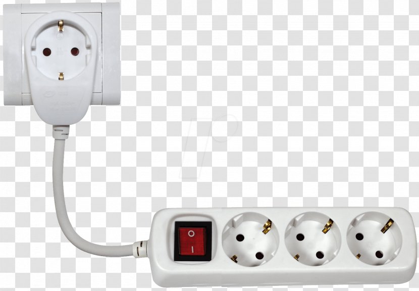 Power Strips & Surge Suppressors Electrical Switches AC Plugs And Sockets Schuko OBI - Cable - Personenschutz Transparent PNG