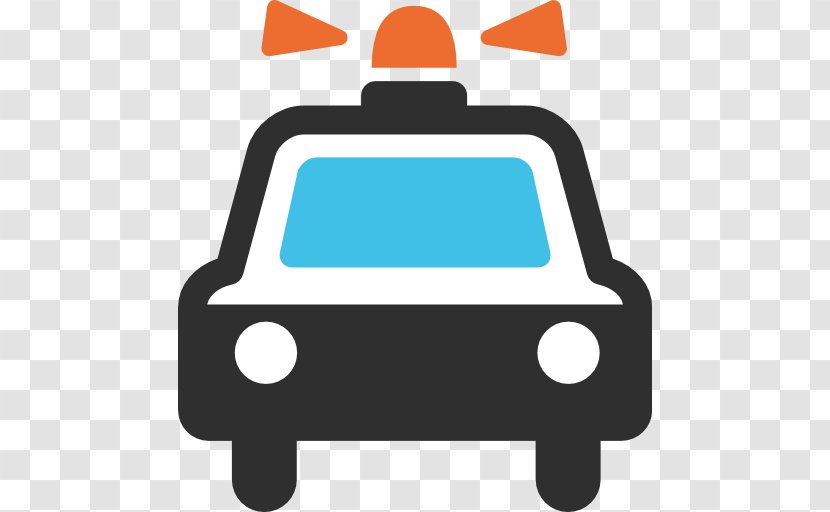 Emoji Car Crossing Symbol Text Messaging - Area - Police Transparent PNG
