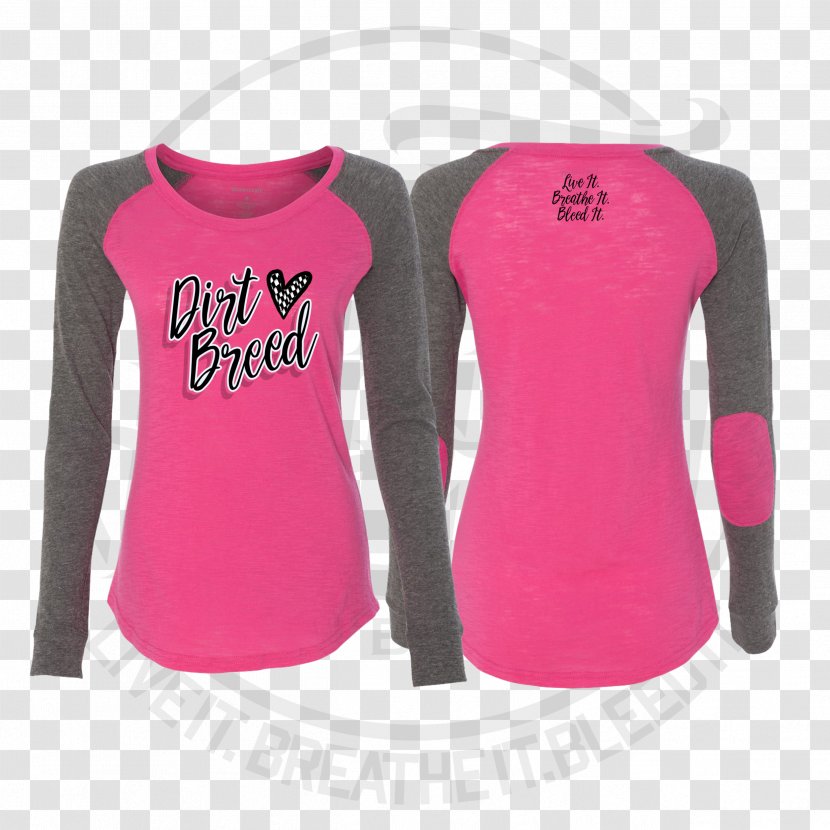 Sleeve T-shirt Shoulder Pink M Outerwear - Magenta - Long Transparent PNG