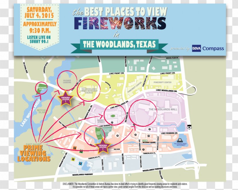Fireworks Map Independence Day Houston - Text Transparent PNG