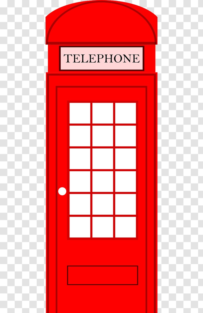London Red Telephone Box Clip Art Booth Openclipart Transparent PNG