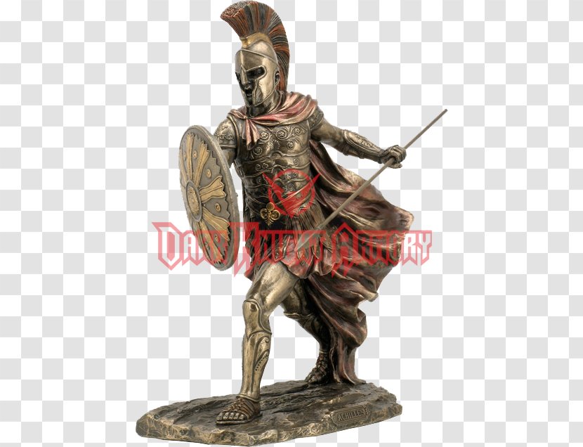 Achilles Bronze Sculpture Trojan War Statue - Classical - Hero Transparent PNG
