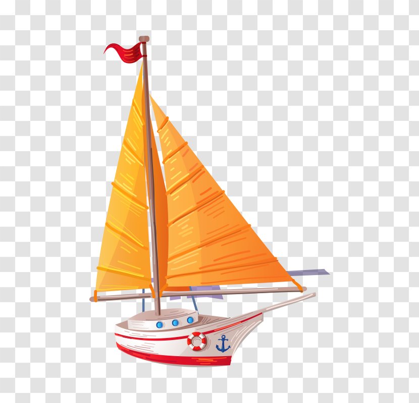 Sail Transport Cartoon - Boat Transparent PNG