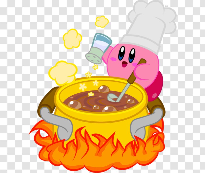 Kirby Super Star Ultra Cooking Smash Bros. Brawl - Junk Food - Cute Chef Transparent PNG