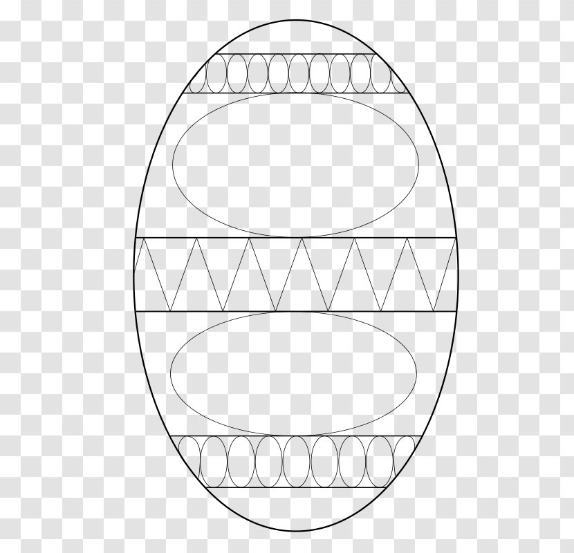 Easter Bunny Egg Eastertide - Ausmalbild Transparent PNG