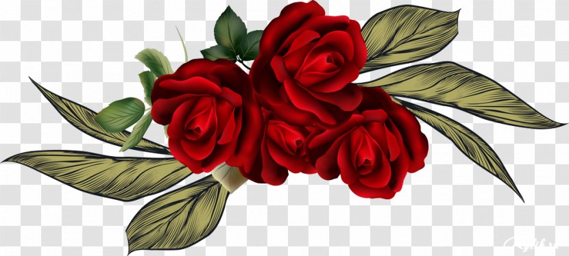 Garden Roses Floral Design Clip Art Flower Illustration - Artificial - Hybrid Tea Rose Transparent PNG