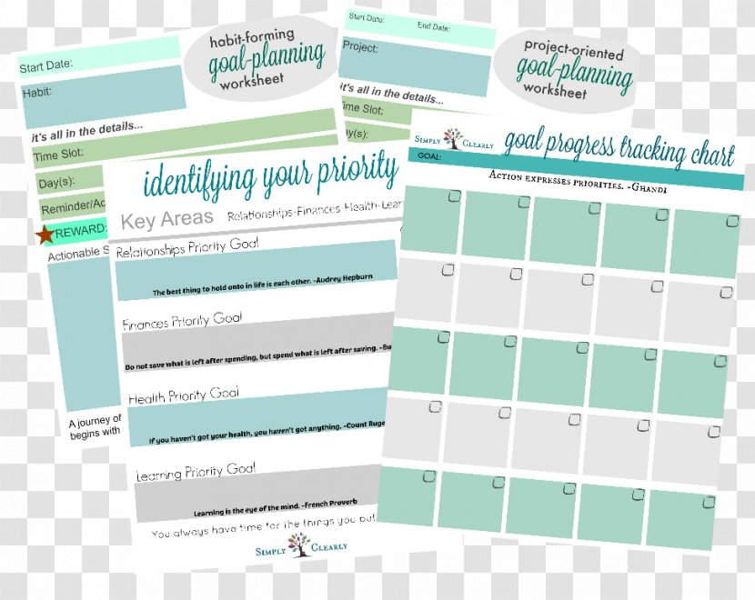 Font Line Brand Product - Writing Goals Checklist Transparent PNG