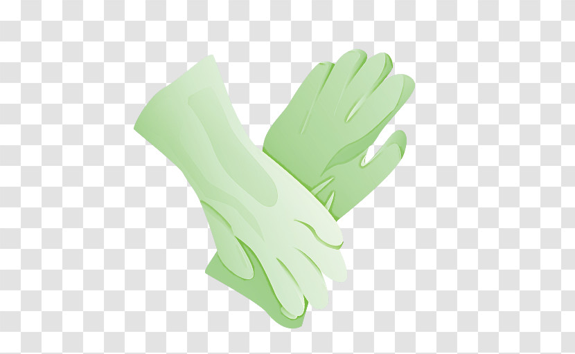 Safety Glove Hand Model Glove Green Hand Transparent PNG