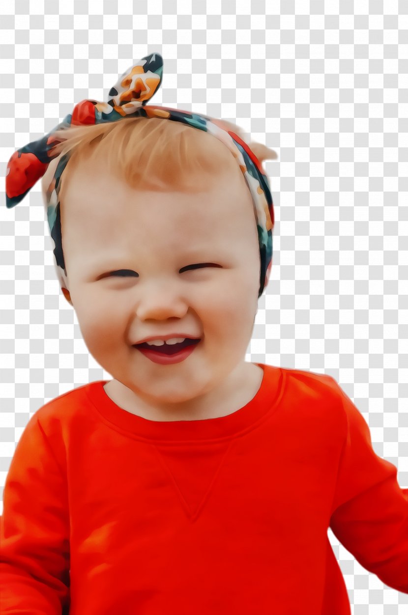 Orange - Toddler - Ear Headgear Transparent PNG